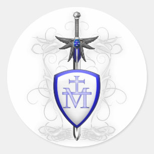 Sticker Rond Épée de St Michaels