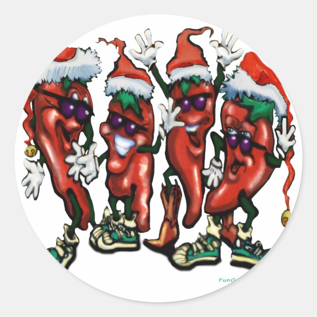 Sticker Rond Épices de Noël (Devant)