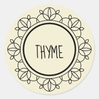 Sticker Rond Épinard de thym