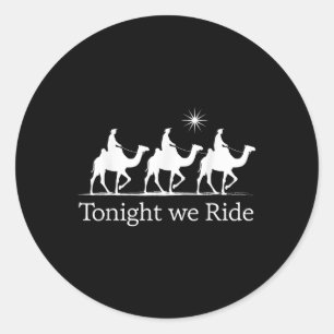 Sticker Rond Epiphanie Noël Sages Hommes Rois Ce Soir Nous Roul