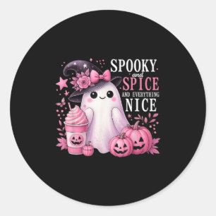 Sticker Rond Épouvantable et épicé et tout ce qui est beau pour