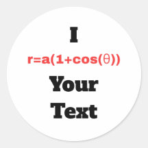 Equation polaire personnalisable (I Heart)