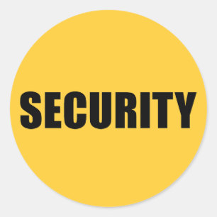 Sticker Rond Équipage de sécurité des événements