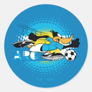 Sticker Rond Équipe Argentine de football Graphique de DAFFY DU