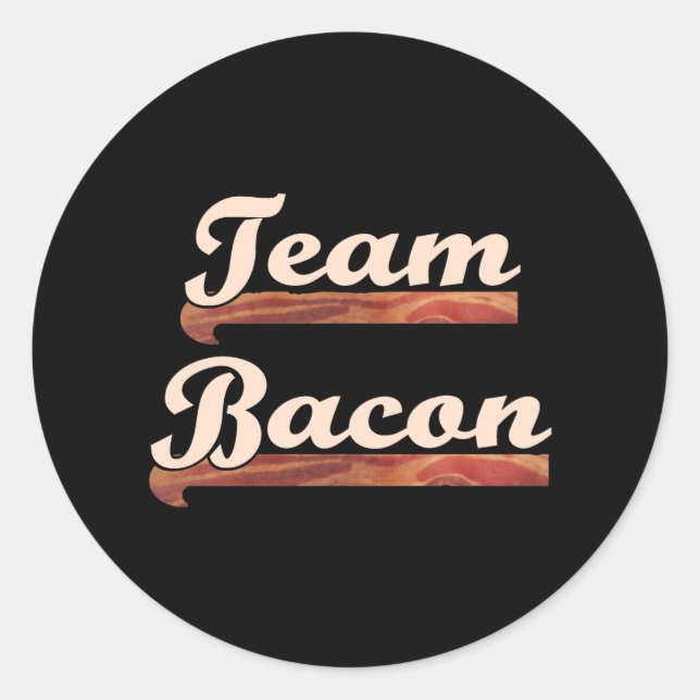 Sticker Rond Équipe Bacon (Devant)