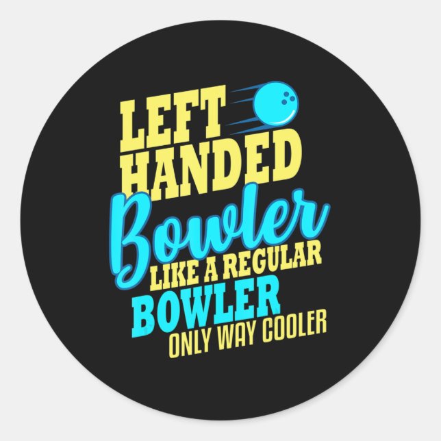 Sticker Rond Équipe Bowling Gauche Handler Fun (Devant)