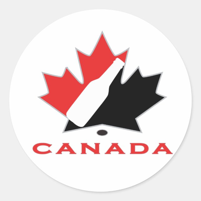 Sticker Rond Équipe canadienne de la bière (Devant)