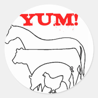 Sticker Rond Équipe Carnivore