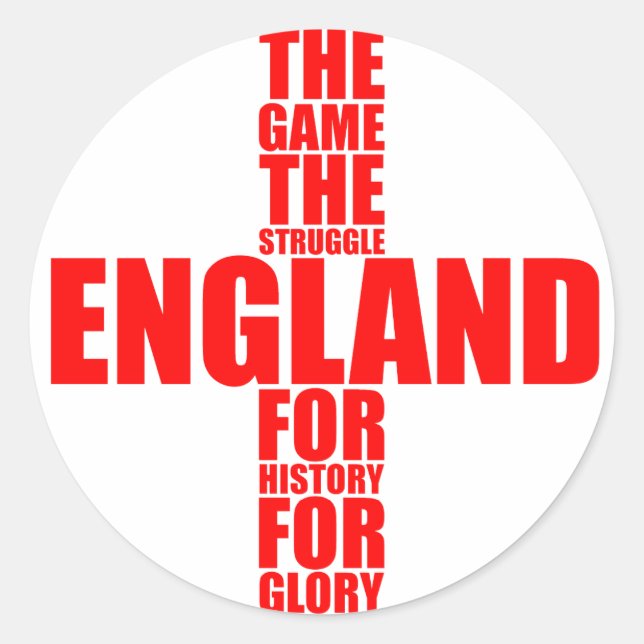 Sticker Rond Équipe d'Angleterre de football (Devant)