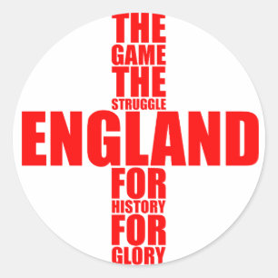 Sticker Rond Équipe d'Angleterre de football