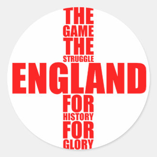 Sticker Rond Équipe d'Angleterre de football