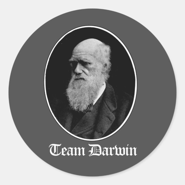Sticker Rond Équipe Darwin (Devant)