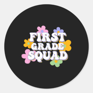 Sticker Rond Équipe de 1re année Retour à l'école Enseignants