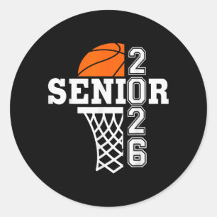 Sticker Rond Équipe de baseball Cl de 2026 Senior 26 Joueur