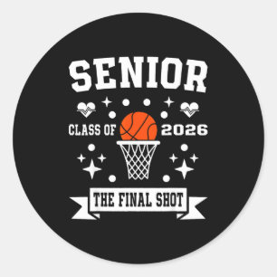 Sticker Rond Équipe de basket-ball senior de la promotion 2026