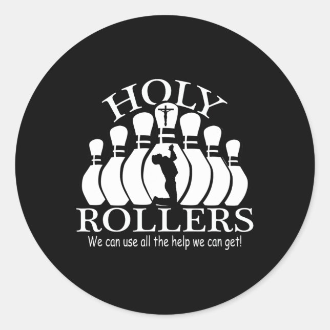 Sticker Rond Équipe de Bowling de jumelage des St-Rollers (Devant)