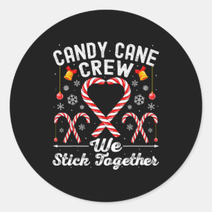 Sticker Rond Équipe de canne en sucre Nous restons ensemble Fam