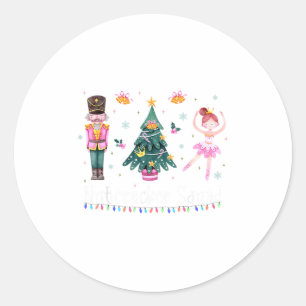 Sticker Rond Équipe de Casse-Noisette de Noël Ballet Danse Femm