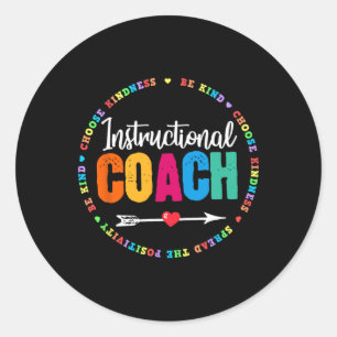 Sticker Rond Équipe de coach pédagogique Byck À l'école tenue a