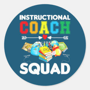 Sticker Rond Équipe de coach pédagogique Pro Éducation des ense