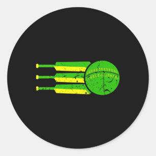 Sticker Rond Équipe de cricket Australie Couleurs Athlète Austr