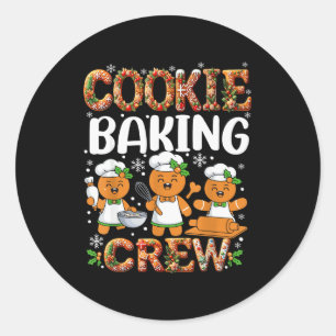 Sticker Rond Équipe de cuisson de biscuits amateurs de pain d'é
