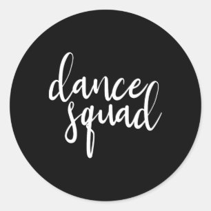 Sticker Rond Équipe de danse Dance Danser Danser Danser Ado Dan