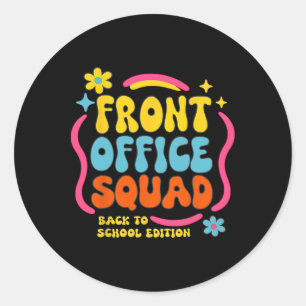 Sticker Rond Équipe de direction rétro Édition rentrée scolaire