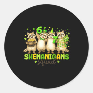 Sticker Rond Équipe de farceurs raton laveur pour enfants femme