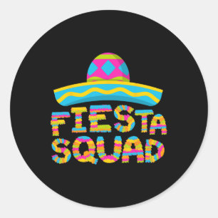 Sticker Rond Équipe de fête drôle Cinco De Mayo Fête mexicaine