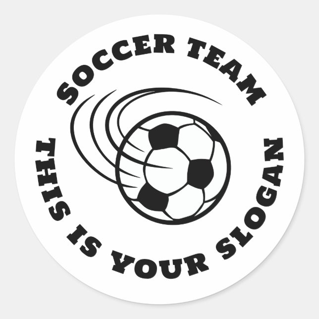 Sticker Rond équipe de football (Devant)