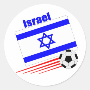 Sticker Rond Équipe de football de l'Israël