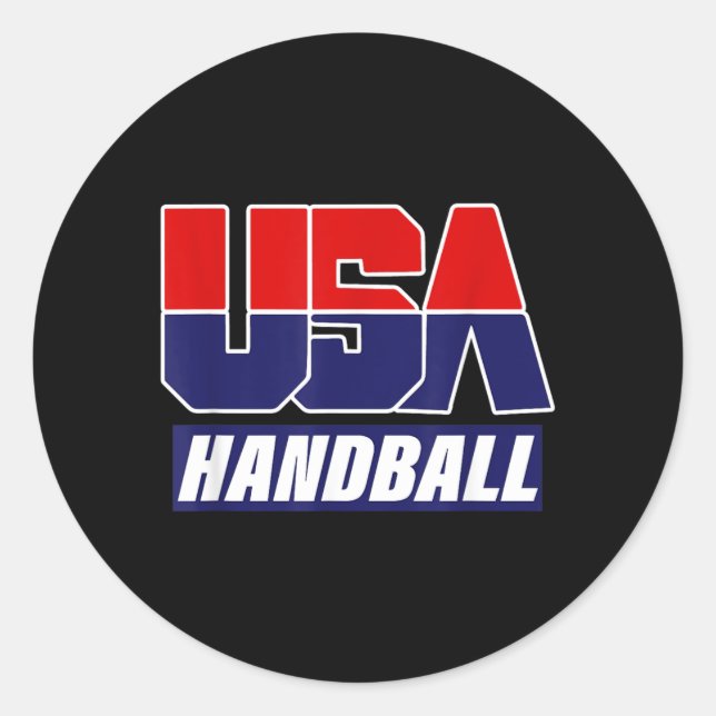 Sticker Rond Équipe de handball 2021 États-Unis (Devant)