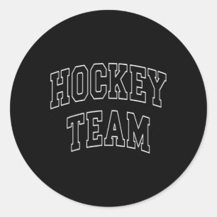 Sticker Rond Équipe de hockey universitaire Varsity Université 