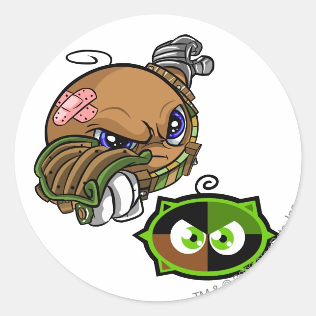 Sticker Rond Équipe de Kiko Lake Capitaine 1 (Devant)