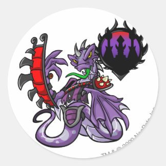 Sticker Rond Équipe de la citadelle de Darigan Capitaine 1