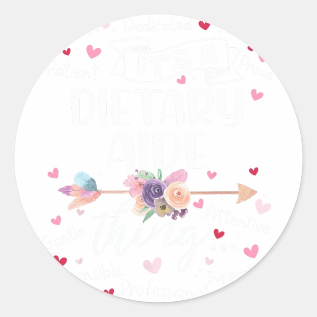 Sticker Rond Équipe de l'aide alimentaire Équipe de l'équipe de (Devant)