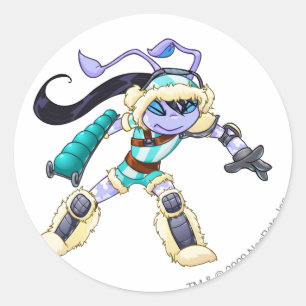 Sticker Rond Équipe de montage de la terreur Capitaine 2