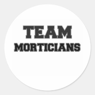 Sticker Rond Équipe de morticiens
