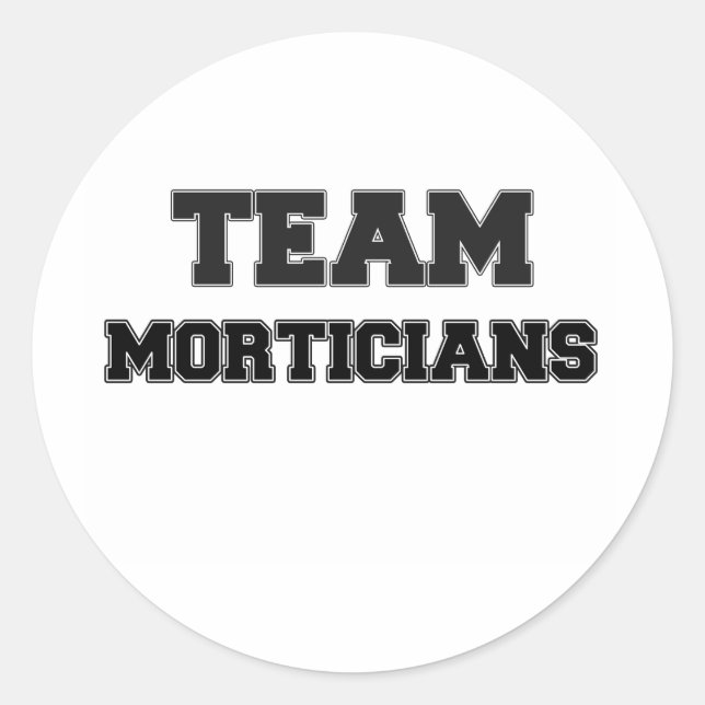 Sticker Rond Équipe de morticiens (Devant)
