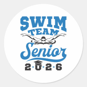 Sticker Rond Équipe de natation Senior 2026