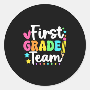 Sticker Rond Équipe de première année de retour à l'école Ensei