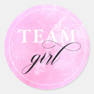 Sticker Rond Équipe de Reveal Genre Fille