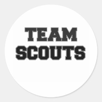 Sticker Rond Équipe de scouts