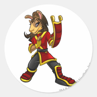 Sticker Rond Équipe de Shenkuu Capitaine 2