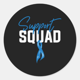 Sticker Rond Équipe de soutien à la sensibilisation au cancer d