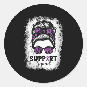 Sticker Rond Équipe de soutien à la sensibilisation aux cancers