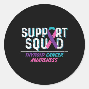Sticker Rond Équipe de soutien au cancer
