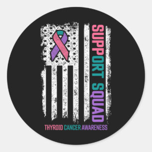 Sticker Rond Équipe de soutien au cancer Sensibilisation au can