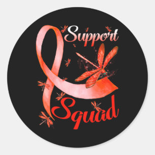 Sticker Rond Équipe de soutien aux guerriers Dragonfly Rsd Crps